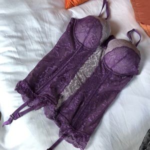 Never worn purple fredricks corset.